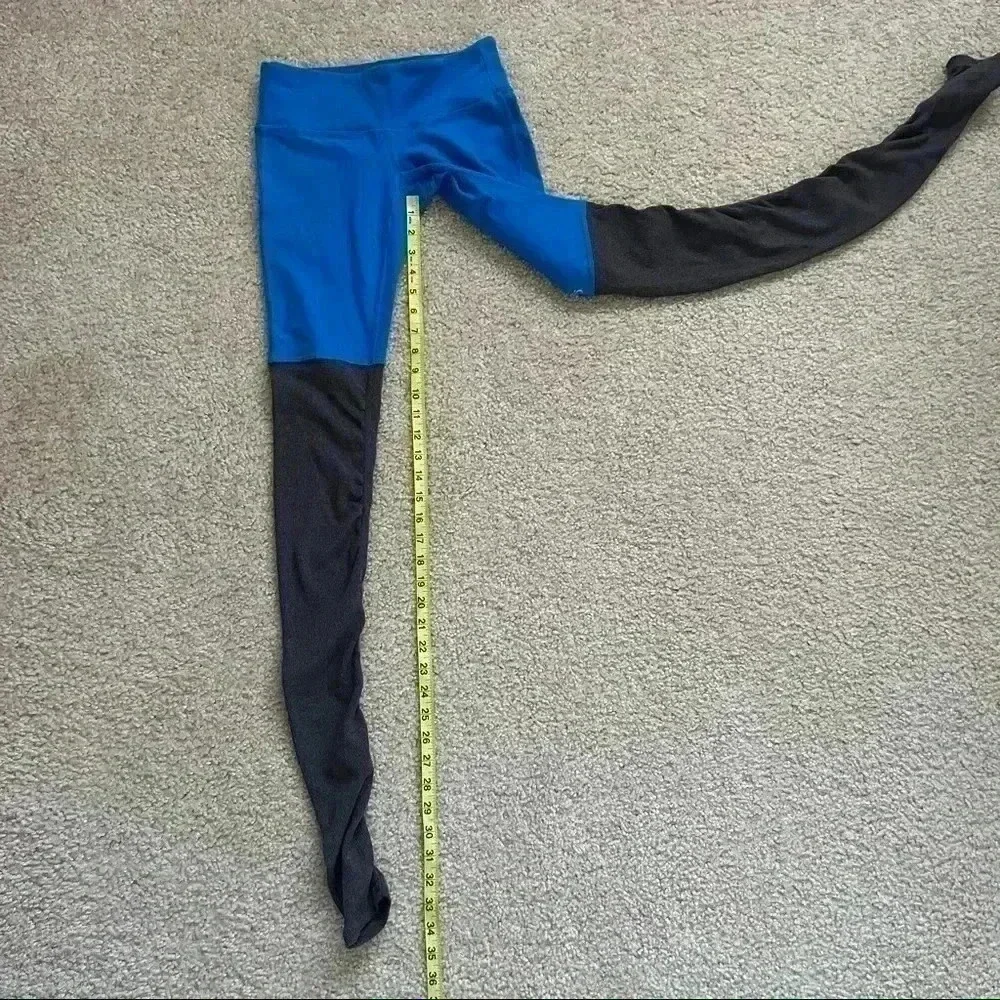 ALO YOGA Goddess Blue/Gray Active Workout Leggings Women’s Size Small